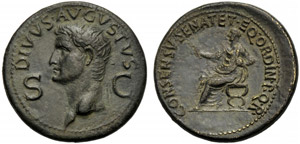 Divo Augusto (Gaio, 37-41), Dupondio, Roma, ... 