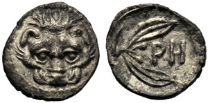 Bruttium, Litra, Reggio, 415-387 a.C.; AR (g ... 