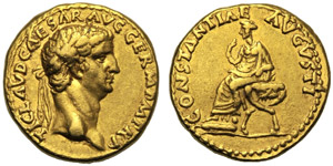 Claudio (41-54), Aureo, Roma, 41-42 d.C.; AV ... 