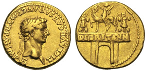 Claudio (41-54), Aureo, Roma, 46-47 d.C.; AV ... 