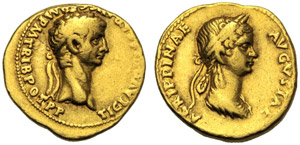Claudio (41-54), Aureo, Roma, 50-54 d.C.; AV ... 
