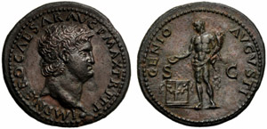 Nerone (54-68), Asse, Lugdunum, 64-67 d.C.; ... 