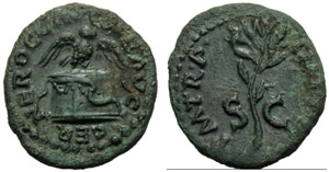 Nerone (54-68), Quadrante, Roma, c. 64 d.C.; ... 