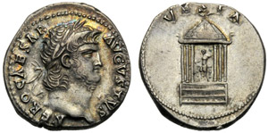 Nerone (54-68), Denario, Roma, 65-66 d.C.; ... 