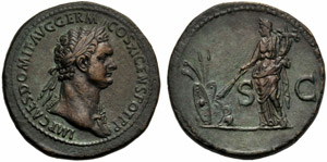Domiziano (81-96), Sesterzio, Roma, 85 d.C.; ... 