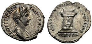 Plotina (Traiano, 98-117), Denario, Roma, ... 