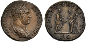 Adriano (117-138), Sesterzio, Roma, 134-138 ... 