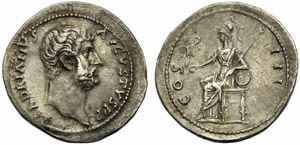 Adriano (117-138), Tetradracma-Cistoforo, ... 