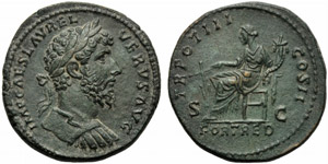 Lucio Vero (161-169), Sesterzio, Roma, ... 