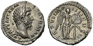 Lucio Vero (161-169), Denario, Roma, 166 ... 