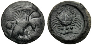 Sicilia, Tetras, Agrigento, c. 425-406 a.C.; ... 