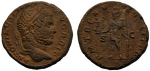 Caracalla (198-217), Asse, Roma, 212 d.C.; ... 