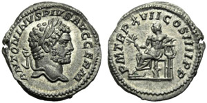 Caracalla (198-217), Denario, Roma, 214 ... 