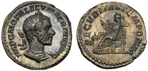 Macrino (217-218), Denario, Roma, c. 217 ... 