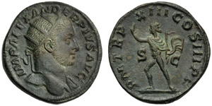 Severo Alessandro (222-235), Dupondio, Roma, ... 