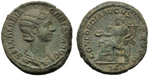 Orbiana (Severo Alessandro, 222-235), Asse, ... 