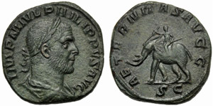 Filippo I (244-249), Sesterzio, Roma, ... 