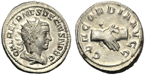 Erennio Etrusco, come Cesare (Traiano Decio, ... 