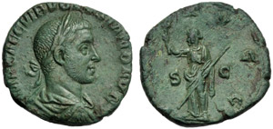 Volusiano (251-253), Sesterzio, Roma, ... 
