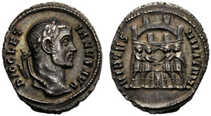 Diocleziano (284-305), Argenteo, Roma, c. ... 