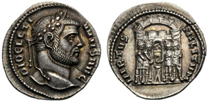 Diocleziano (284-305), Argenteo, Siscia, c. ... 