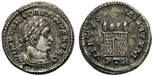 Costantino I (306-337), Mezza Siliqua, ... 