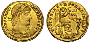 Costantino I (306-337), Solido, Nicomedia, ... 