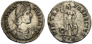 Costanzo II (337-361), Miliarense leggero, ... 