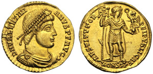 Valentiniano I (364-375), Solido, Arelate, ... 