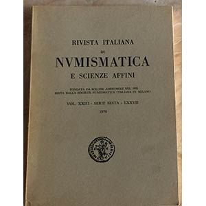 AA.VV. Rivista Italiana di Numismatica e ... 