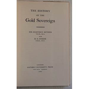 Duveen, Sir Geoffrey,  The History of the ... 
