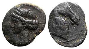 Carthage, c. 264-241 BC. Æ Quarter Shekel ... 