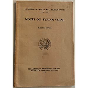 Seyrig H. Notes on Syrian coins. N.N.A.M. ... 