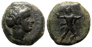 Sicily, Alontion, c. 357-354 BC. Æ (23mm, ... 