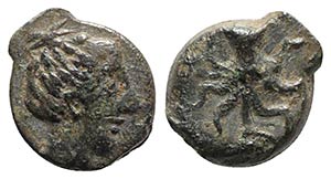 Sicily, Eryx, c. 330-260 BC. Æ (9mm, 1.16g, ... 