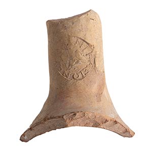 Roman terracotta amphora handle with stamp ... 