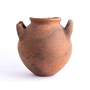 Etruscan impasto double-handled olla, 7th ... 