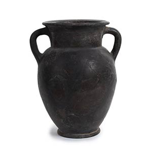 Etruscan grey bucchero amphora, 6th century ... 