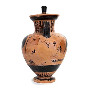 Attic black figure amphora with ... 
