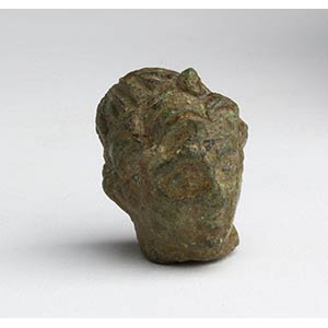 Roman bronze Apollo head, c. 1st-3rd century ... 