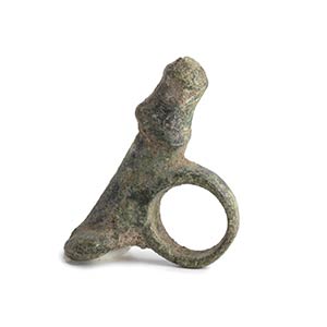 Roman bronze phallic amulet, 1st-2nd century ... 