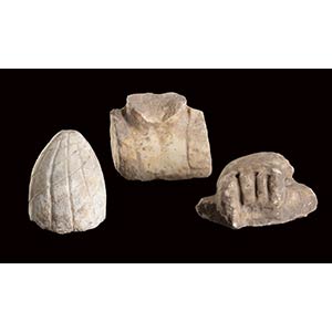 Collection of three Hellenistic marble ... 