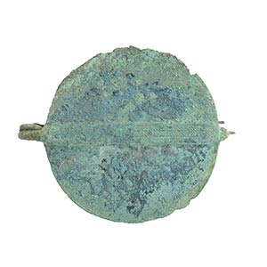 Protohistoric bronze disc-shaped fibula, ... 