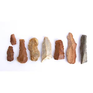 Collection of eigth Paleolithic flint ... 