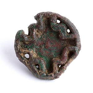 Bactrian Bronze Seal with Cruciform Motif; ... 
