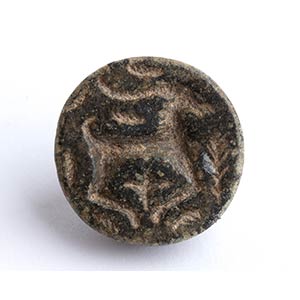 Bactrian Stone Button Seal with Ibex in the ... 