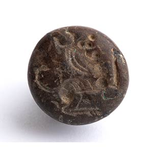 Bactrian Stone Cone Seal with Dragon; ... 