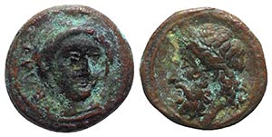 Sicily, Gela, c. 315-310 BC. Æ (13mm, ... 