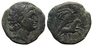 Sicily, Gela, 2nd-1st century BC. Æ Tetras ... 