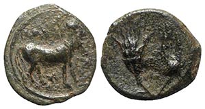 Sicily, Iaitos, c. 330-260 BC BC. Æ (11mm, ... 